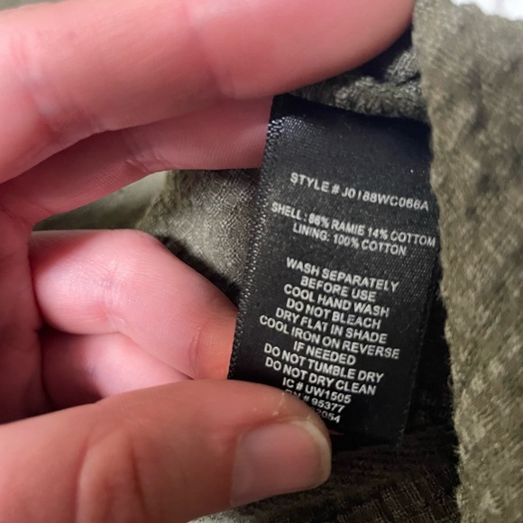 SANCTUARY Basic Long-Sleeved Olive Green Cardigan - Picture 5 of 5